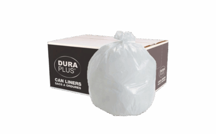 DURAPLUS® - 22X24 GARBAGE BAGS CLEAR - REGULAR - 500/CS