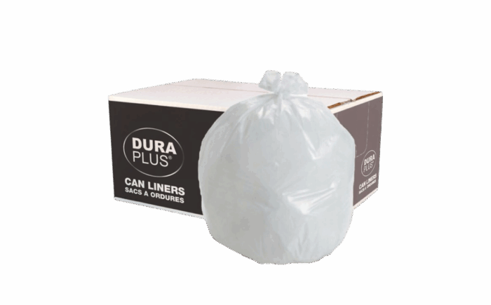 DURAPLUS® - 22X24 GARBAGE BAGS CLEAR - REGULAR - 500/CS
