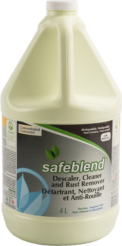 SAFEBLEND™  - DESCALER CLEANER AND RUST REMOVER, FRAGRANCE FREE, CLEAR, 4 LITERS, 4/CASE