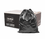 DURAPLUS® - 35X47 GARBAGE BAG BLACK - STRONG - 125/CS