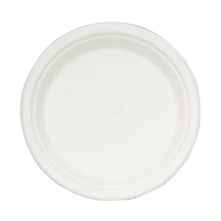 9 BAGASSE ROUND PLATES 500 PCSCS
