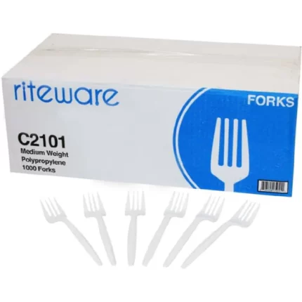 RITEWARE WHITE POLYPROPYLENE - WHITE FORKS - 1000-CS