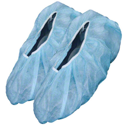 RONCO POLYPROPYLENE SHOE COVER 10X100/CS - ANTI SLIP TREAD - BLUE - LARGE
